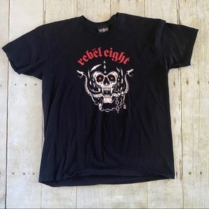 Rebel eight snake skull shirt